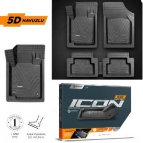 PASPAS ICON 5D HAVUZLU UNİVERSAL SİYAH